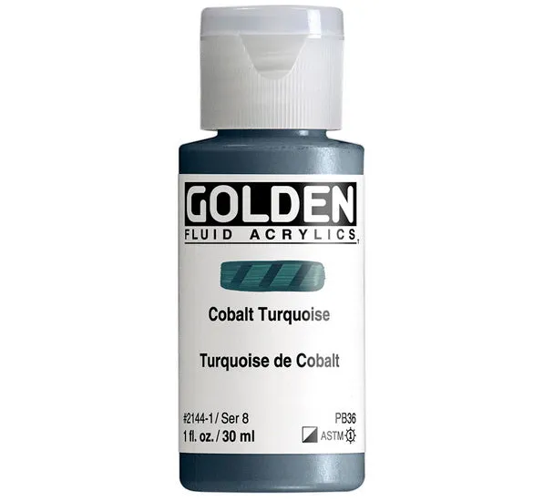 Acrylic fluid - 1 oz cobalt turquoise s8