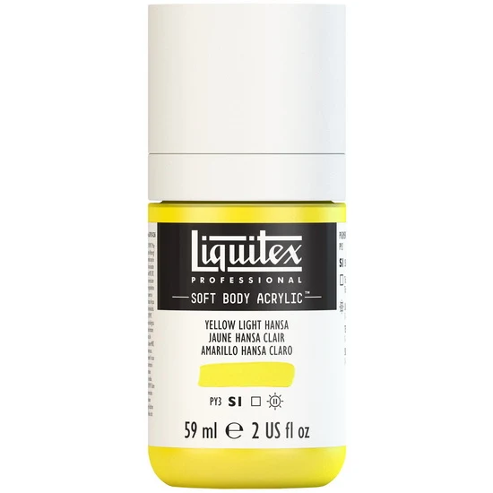 Soft body acrylic - 2oz - yellow light hansa - s1