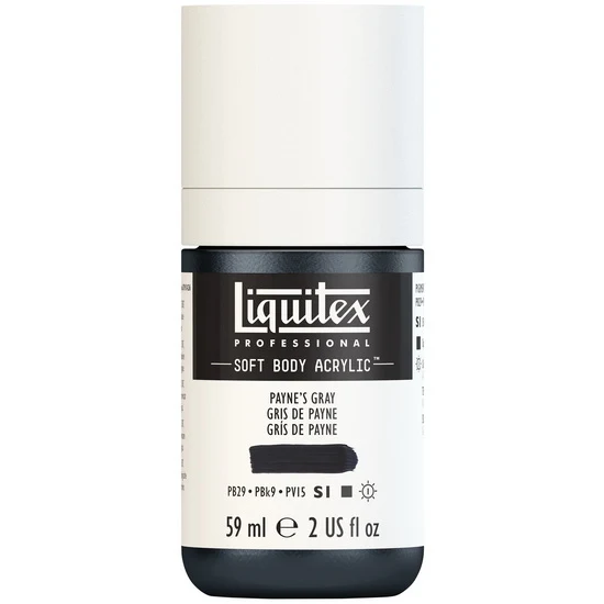 Soft body acrylic - 2oz - payne's gray - s1