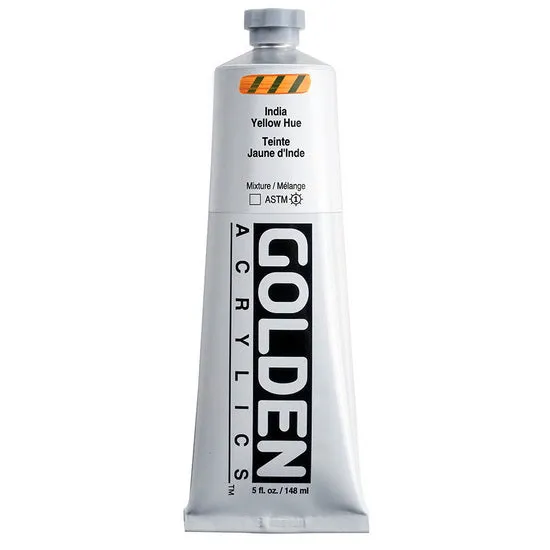 Acrylic heavy body - 5 oz indian yellow hue s4