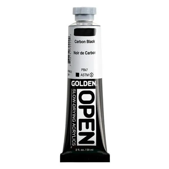 Acrylic open - 2 oz carbon black s1