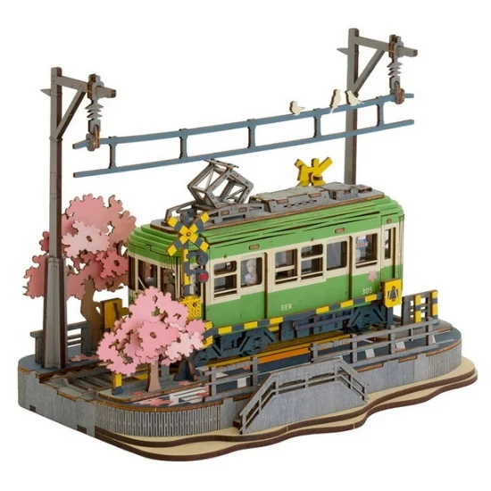 Train fleur cerisier à bricoler