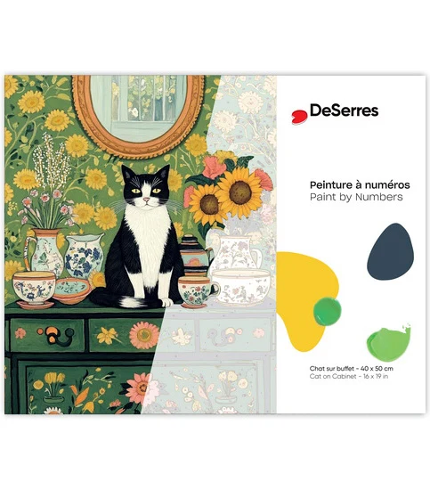 Paint by Numbers Cat on Dresser