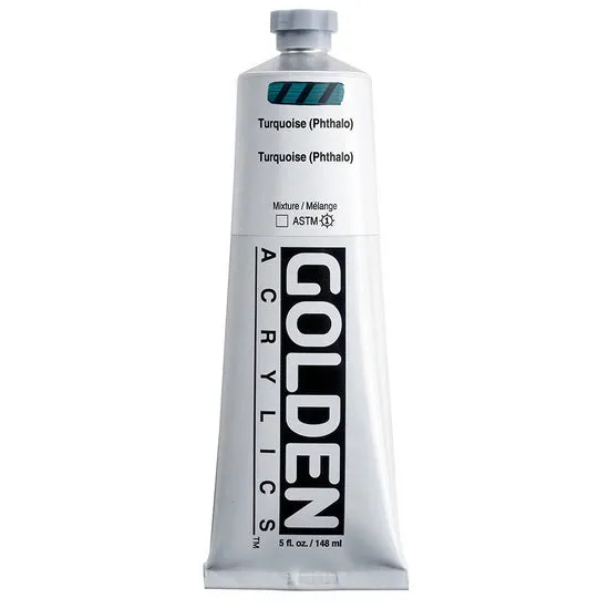 Acrylic heavy body - 5 oz phthalo turquoise s4