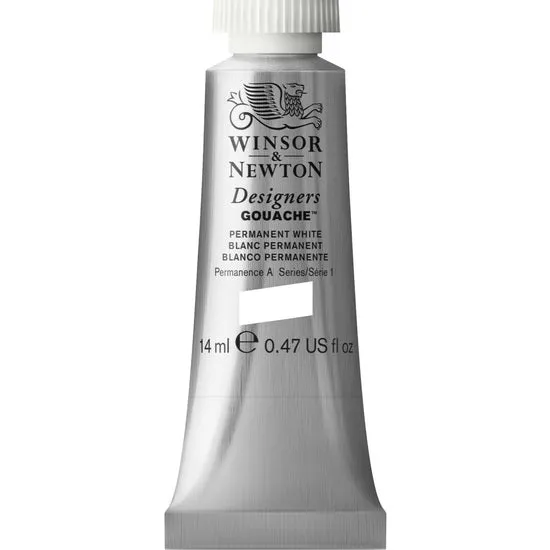 Designers gouache - 14ml - permanent white - s1