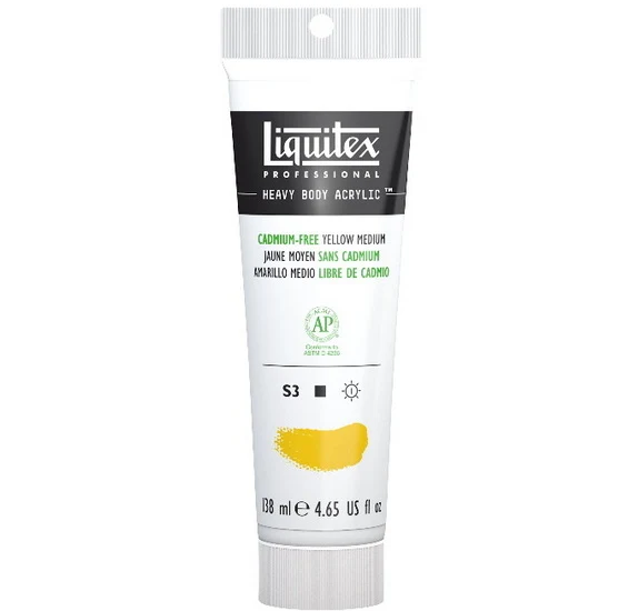 Acrylic hb - 4.65oz - cadmium free yellow medium - s3