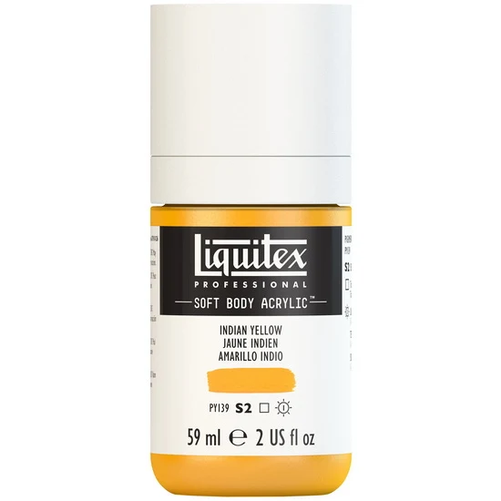 Soft body acrylic - 2oz - indian yellow - s2