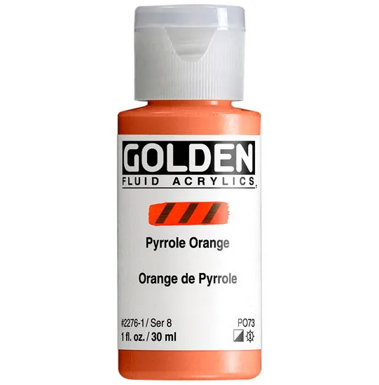 Acrylic fluid - 1 oz pyrrole orange s8