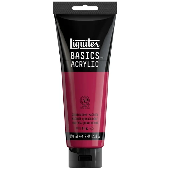 Basics acrylic - 8oz - quinacridone magenta