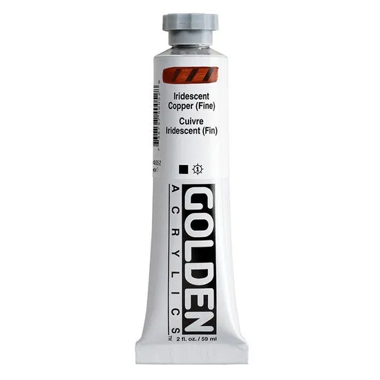 Acrylic heavy body - 2 oz iridescent copper fine s7
