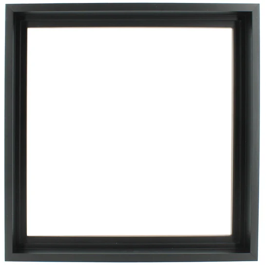 Floater Frame Wood Gallery Black - 12''X12''