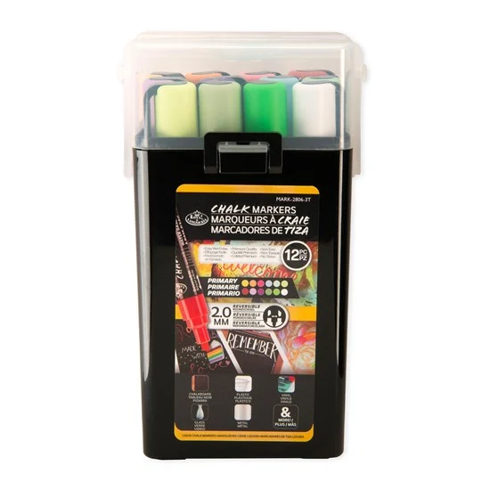Set of 12 Chalks Primary Colors