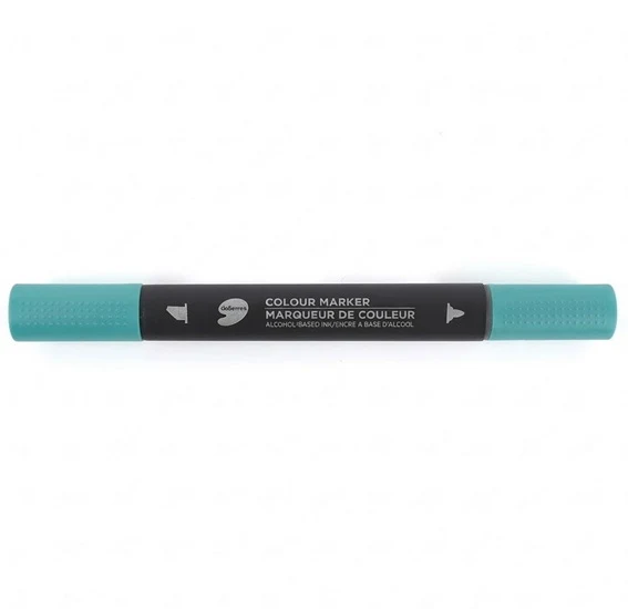 Twin tips marker turq.green light