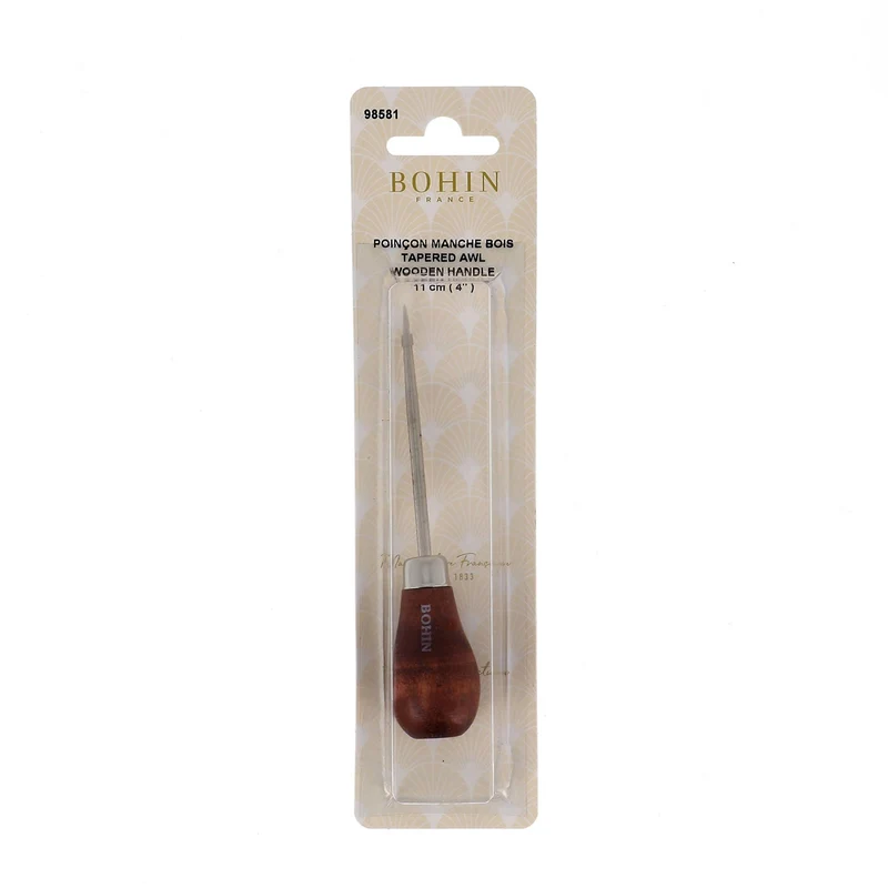 BOHIN | Poinçon conique avec manche en bois | 11 cm – 4"