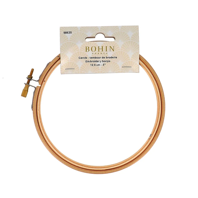 Cercle à broder en bois BOHIN | 12,5 cm - 5"