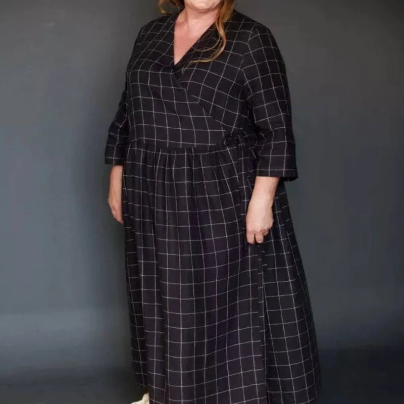 PATRON DE COUTURE PDF | Robe portefeuille Etta | Merchant & Mills | UK 18–28
