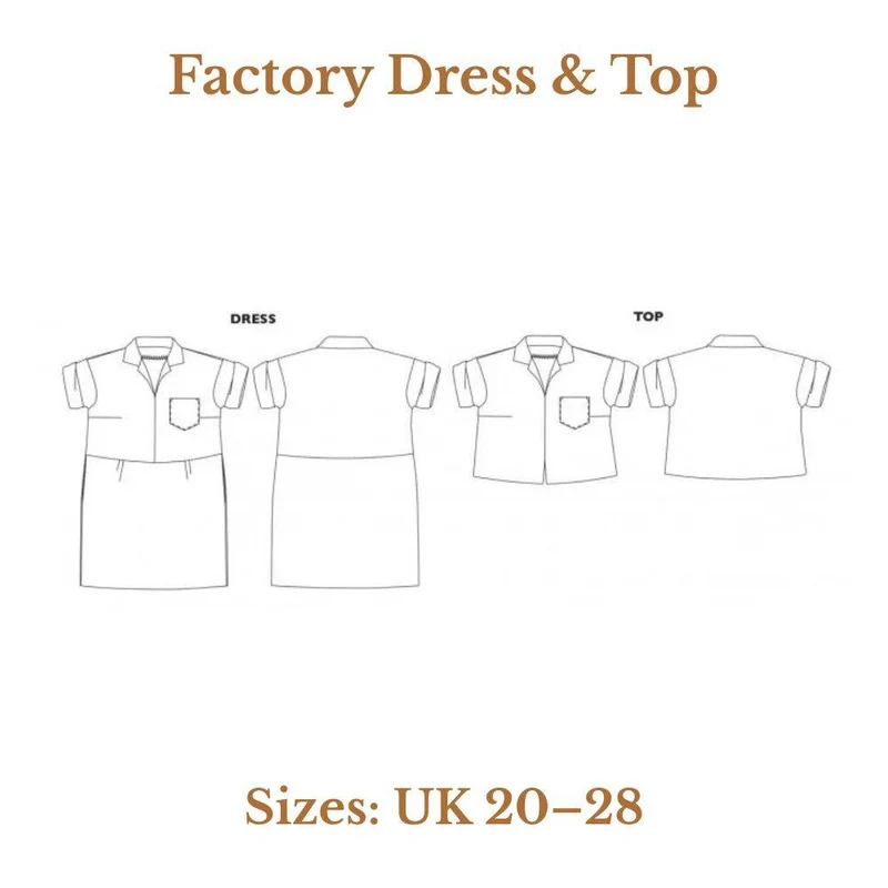 PATRON DE COUTURE PDF | Robe & haut Factory | Merchant & Mills | UK 20–28