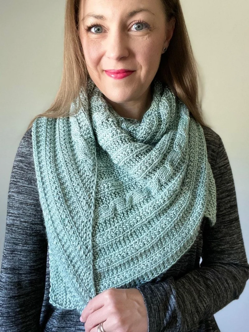 Nouvelle Twist Shawl - Knitting Pattern and Optional Kit