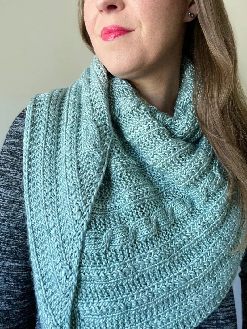 Nouvelle Twist Shawl - Knitting Pattern and Optional Kit