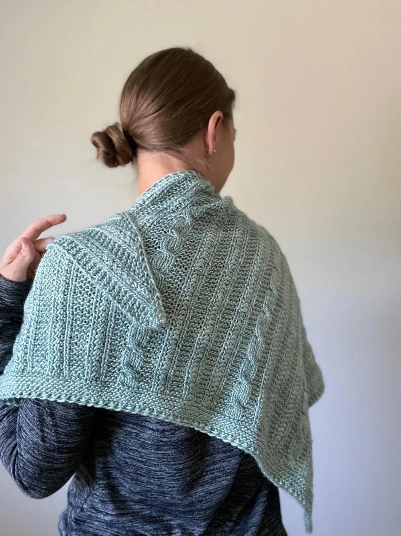 Nouvelle Twist Shawl - Knitting Pattern and Optional Kit