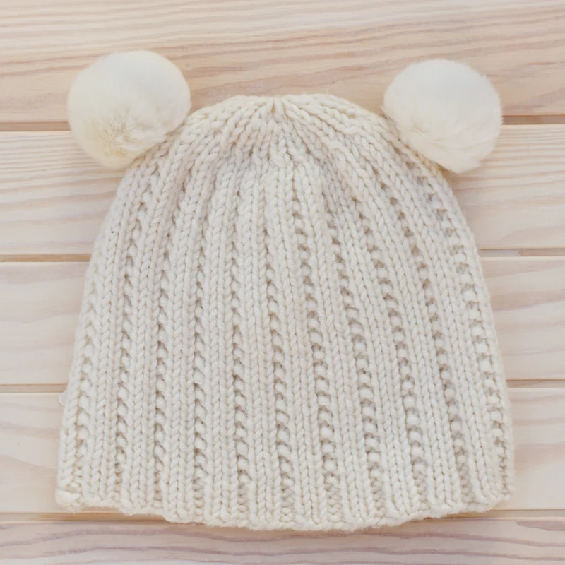pompon en fourrure de lapin