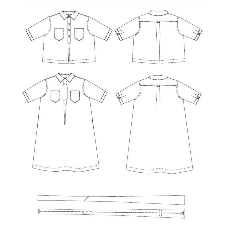 PATRON DE COUTURE PDF | Chemise & robe Scout Curvy | Merchant & Mills | UK 18–28