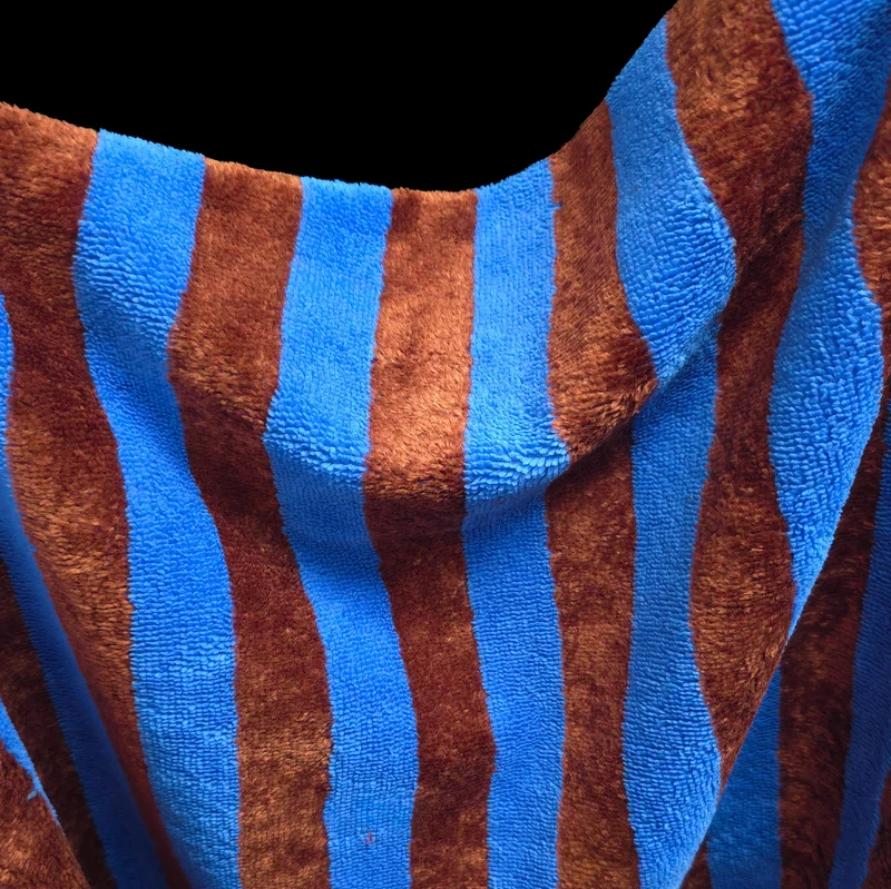 Tissu éponge de bambou de qualité supérieure | Rayures | Certifié OEKO-TEX®