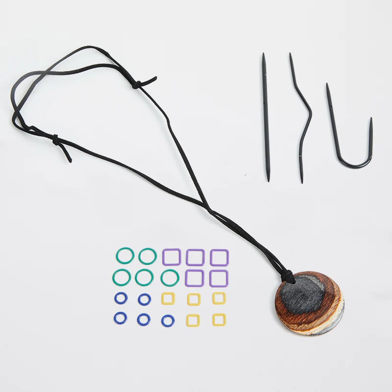 knit pro ensemble d'aimants pendentif en bois