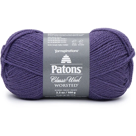 Classic wool yarn #4 - 100g - pansy