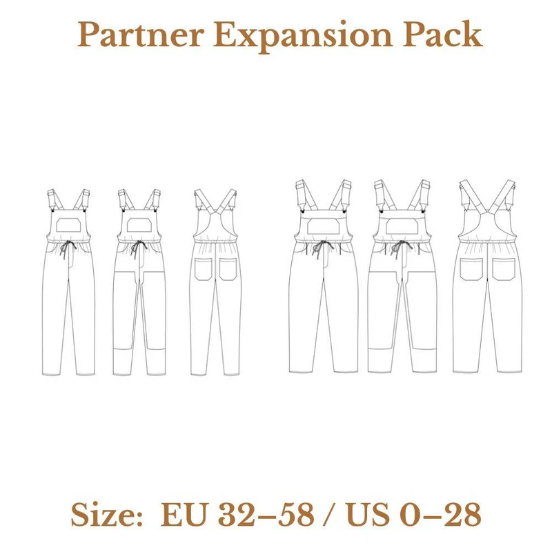 PATRON DE COUTURE PDF | Extension Patron Partner | Ready to Sew | TRILINGUE (FR / EN / ES)