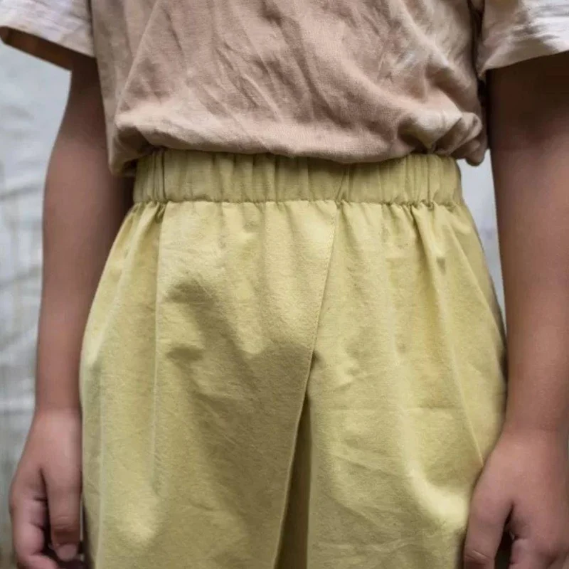 PATRON DE COUTURE PDF | Pantalon portefeuille Pleat (Enfant) | Ready to Sew | TRILINGUE (FR / EN / ES)