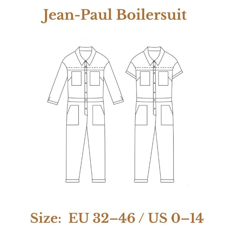 PATRON DE COUTURE PDF | Combinaison Jean-Paul | Ready to Sew | TRILINGUE (FR / EN / ES)