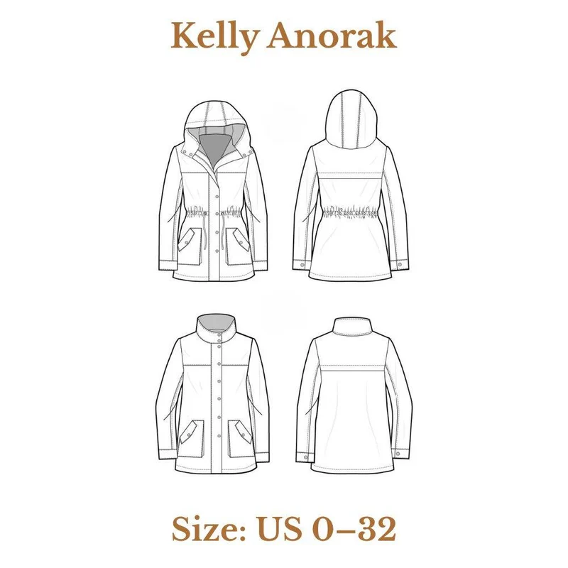 PATRON DE COUTURE PDF | Anorak Kelly | Closet Core Patterns | BILINGUE (FR / EN)