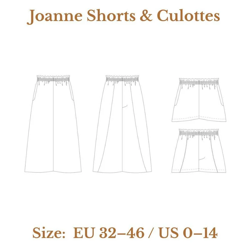 PATRON DE COUTURE PDF | Short & Jupe-Culotte Joanne | Ready to Sew | BILINGUE (FR / EN)
