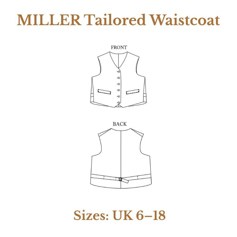 PATRON DE COUTURE PDF | Gilet tailleur MILLER | Merchant & Mills | UK 6–18
