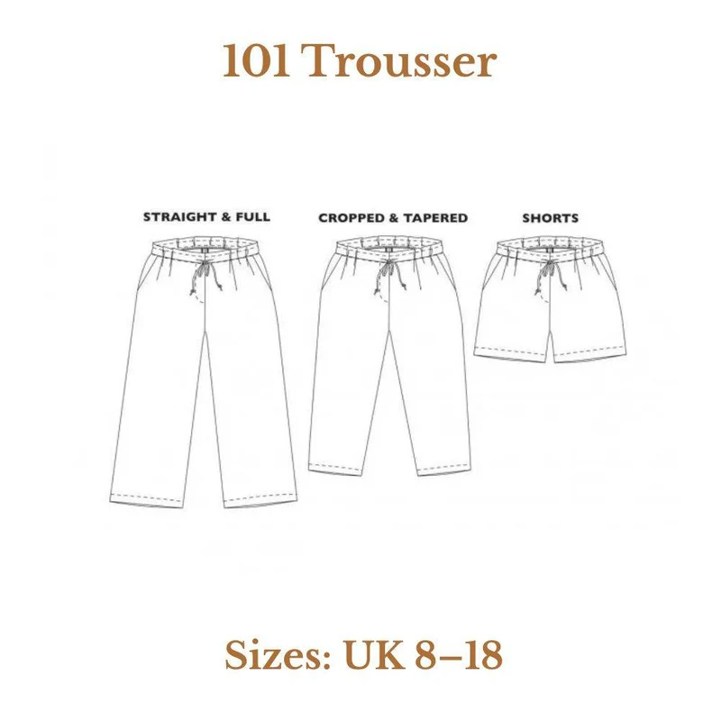 PATRON DE COUTURE PDF | 101 Trouser | Merchant & Mills | UK 8–18