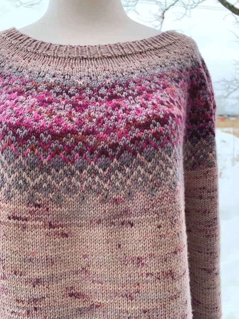 Impressionist Pullover Knitting Pattern