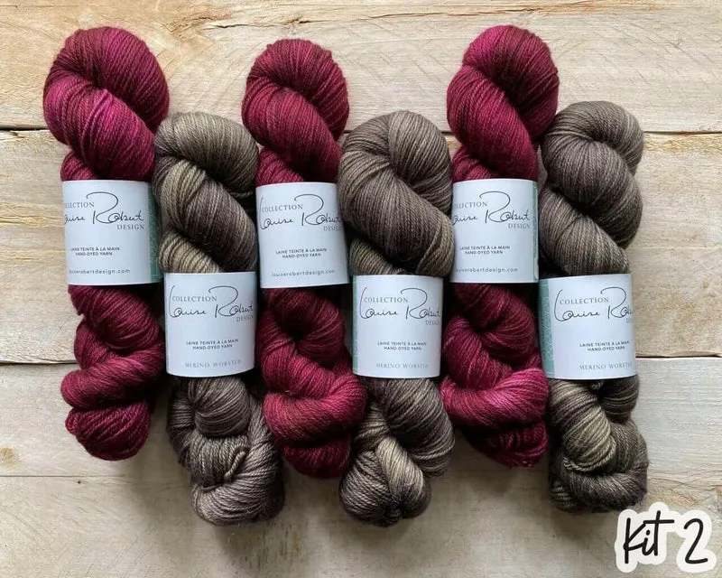 Kit to crochet Mélissa Thibault's SERENITE shawl pattern