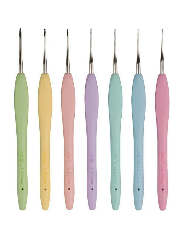 Clover - Amour Crochet Hook individual packages from 0.6 mm to 10 mm