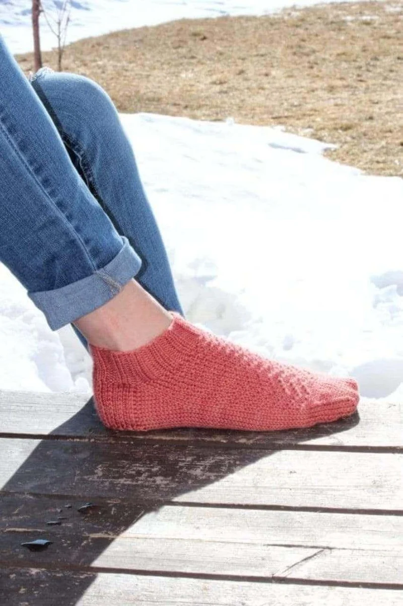Anya Shorties socks Free Knitting Pattern