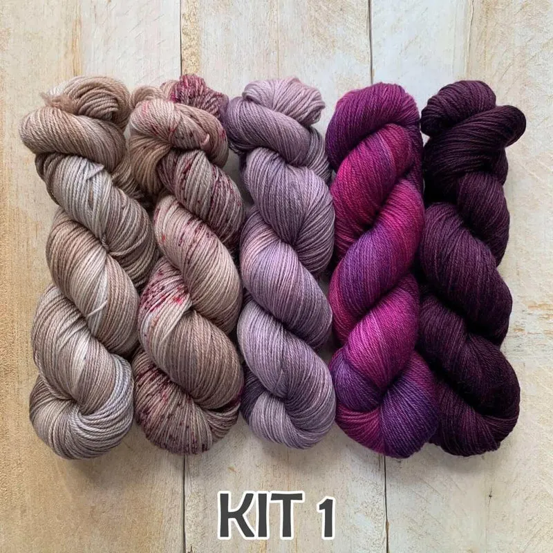 Knitting kit - FADING POINT shawl by Joji Locatelli