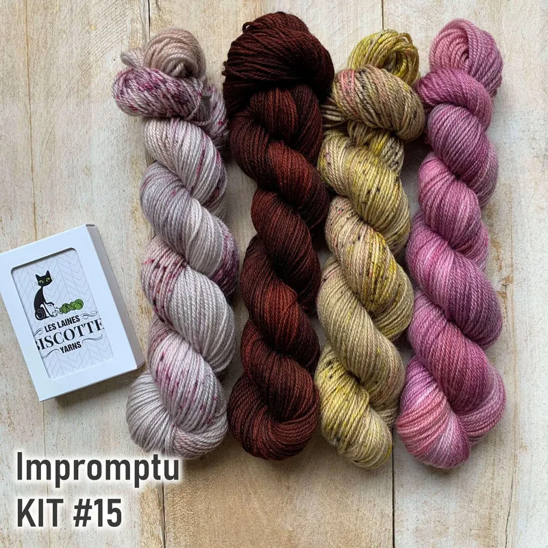 Biscotte's Shawl Knitting Game Kit Played with a Deck of Cards - SUPER SOCK ONLY