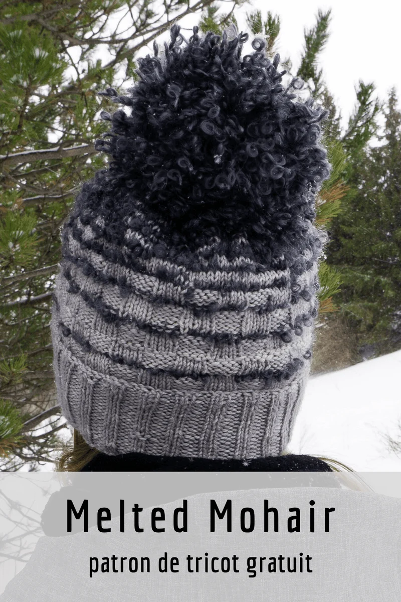Melted Mohair Hat - Knitting Pattern