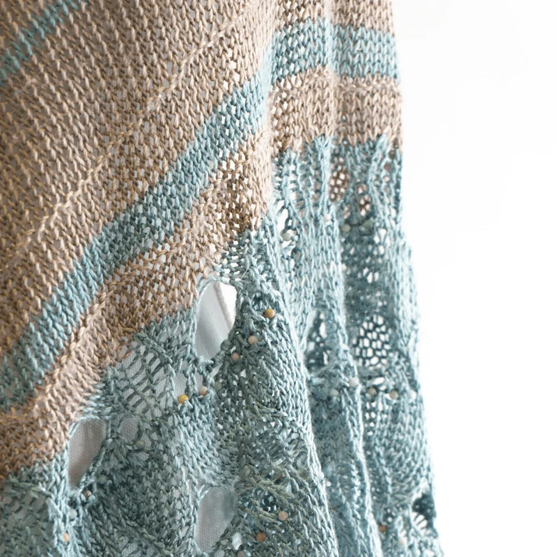 Paon d'Or Shawl Seed Beads Knitting Kit