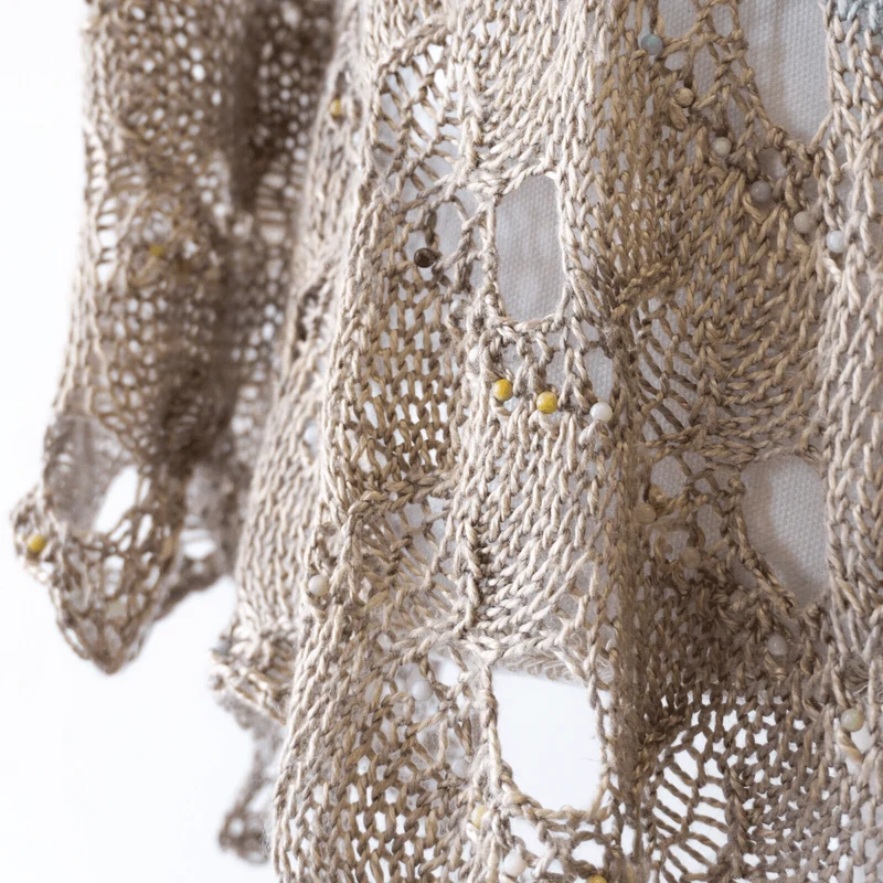 Paon d'Or Shawl Seed Beads Knitting Kit