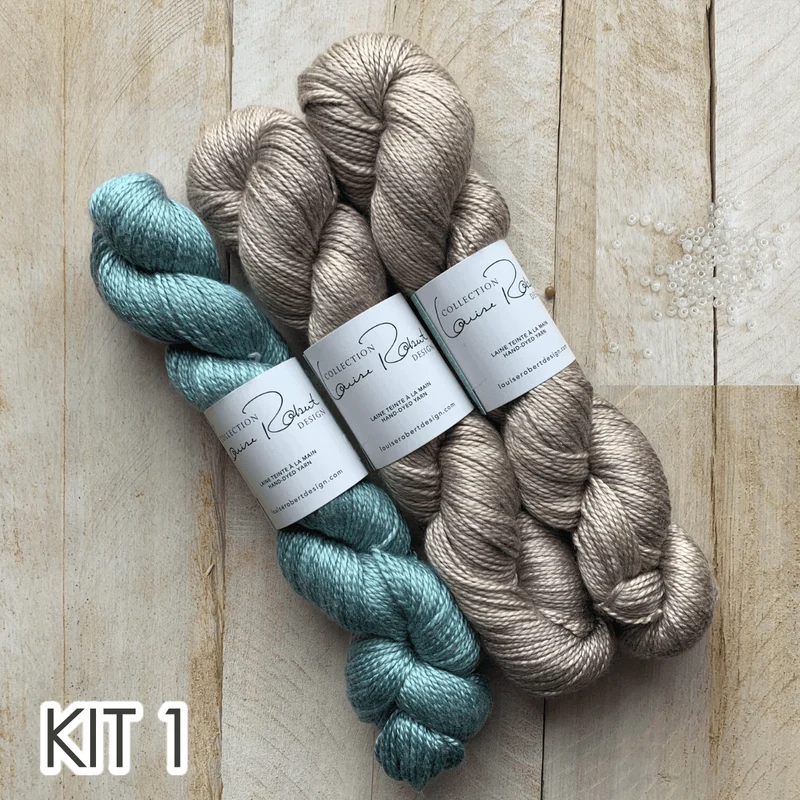 Paon d'Or Shawl Seed Beads Knitting Kit