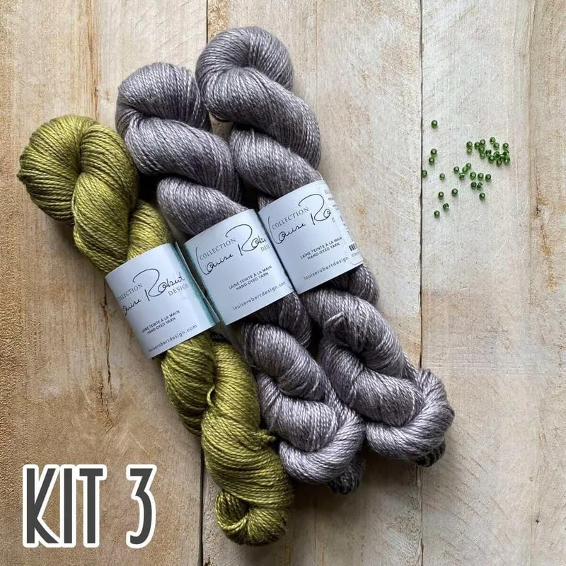 Paon d'Or Shawl Seed Beads Knitting Kit