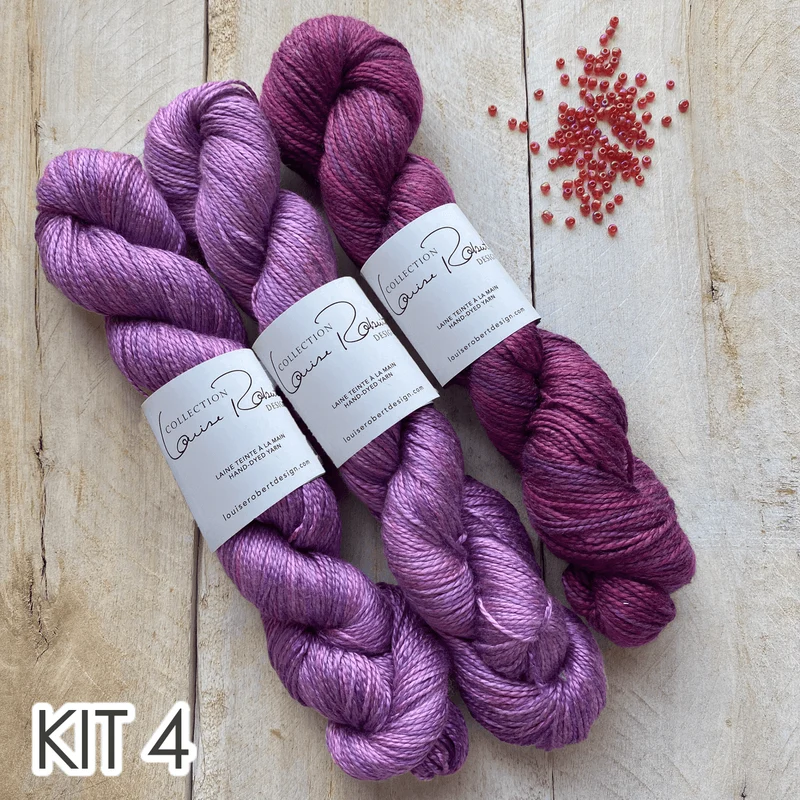 Paon d'Or Shawl Seed Beads Knitting Kit