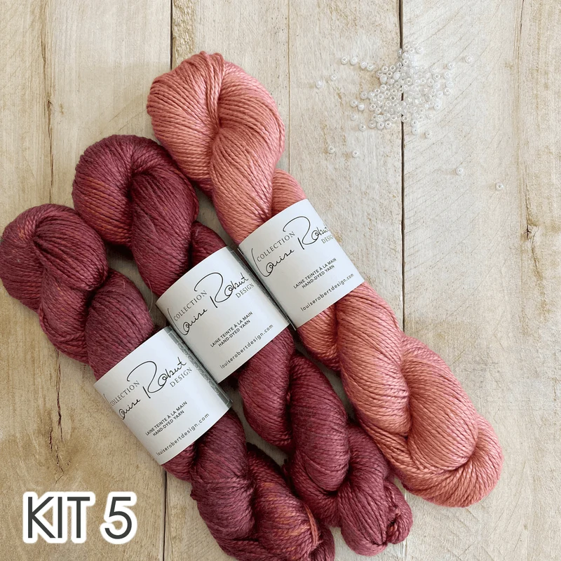 Paon d'Or Shawl Seed Beads Knitting Kit