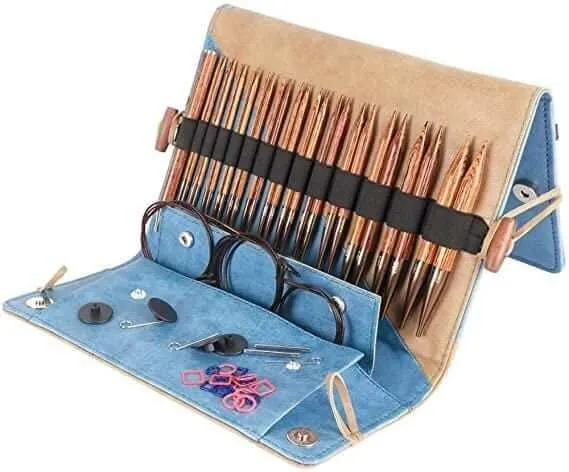 Knitter's Pride - Ginger Interchangeable Deluxe Set - Ecofriendly Wooden Needle Kit
